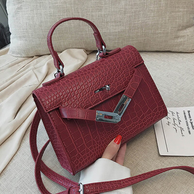 

Crocodile pattern bag women 2019 autumn new fashion Joker womens bag diagonal small shoulder handbag