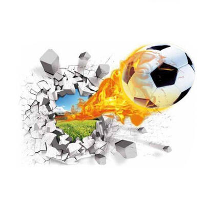 

Greensen 3D Football Vinyl Art Wall Sticker Removable Soccer Decal for Nursery Boys Bedroom Home Decor