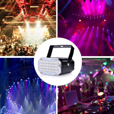 

Leds Strobe Light Christmas 48 Portable LEDS Party Light Laser Lights Mini Led Stage Lights Disco Lights For Christmas Disco Bal