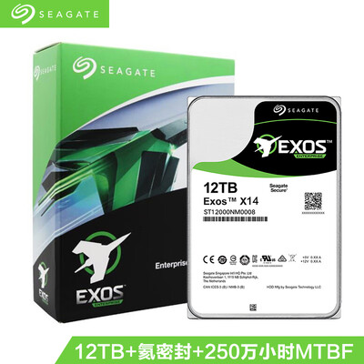 

Seagate 12TB 256MB 7200RPM Enterprise Hard Drive SATA Interface Seagate Galaxy Exos X14 Series ST12000NM0008