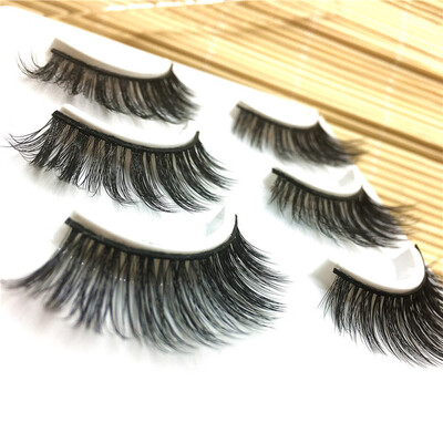 

〖Follure〗3 Pairs Long False Eyelashes Makeup Natural Fake Thick Black Eye Lashes