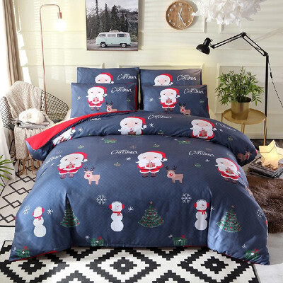 

Comforter Duvet Cover Set Merry Christmas Gift Bedding Set Bedclothes Cover Pillowcase