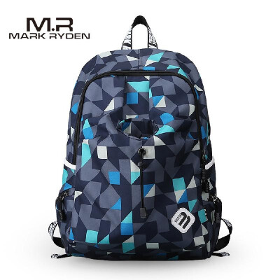 

MARK RYDEN Portable Waterproof Multi-Function Outdoor Sport Laptop Men Backpack Leisure Students Schoolbag USB Charge Travel Backp