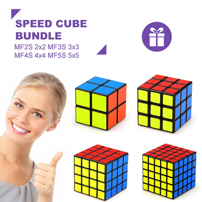 

Speed Cube Bundle Magic Cube Set MF2S 2x2 MF3S 3x3 MF4S 4x4 MF5S 5x5 Sticker Cube Puzzle Cube for Beginners Kids Gift