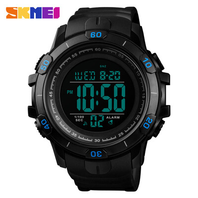 

Waterproof electronic watch Student mens large dial multi-function watch