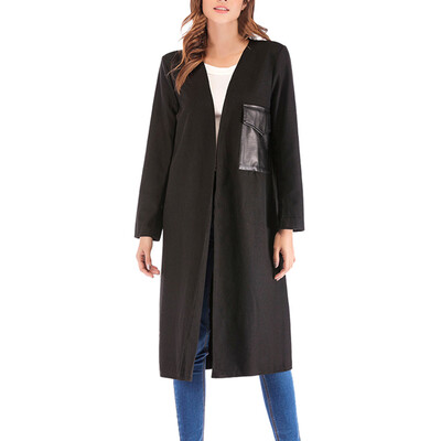 

Toponeto Fashion Womens Solid Winter Long Sleeve Pockets Long Coat