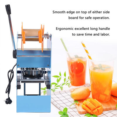 

Greensen CN Plug 220V Electric Manual Bubble Tea Cup Sealer Sealing Machine 400-500Cupsh