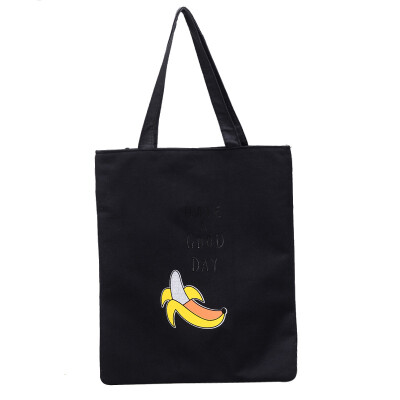 

Female Shopping Canvas Totes Women Casual Large Capacity Totes Durable Cartoon Print Bag Daily Use Eco Female Bags