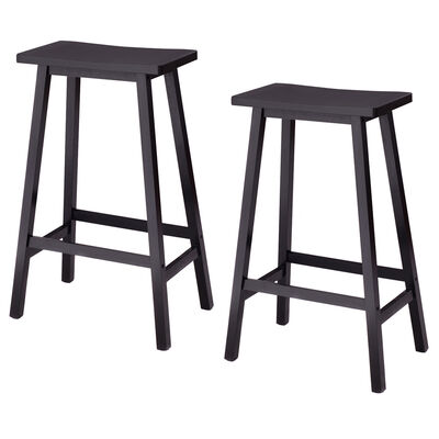 

24"29" Set of 2 Saddle Seat Bar Stools-29
