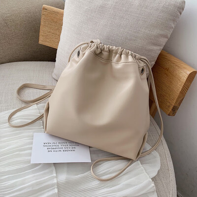 

Sunset retro-water bucket single-shoulder small bag womens 2019 Korean slant-style bag fashion 100-lap one-shoulder bag