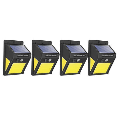 

4pcs 60 LED COB Solar Lights IP65 Waterproof Motion Sensor Outdoor Lights