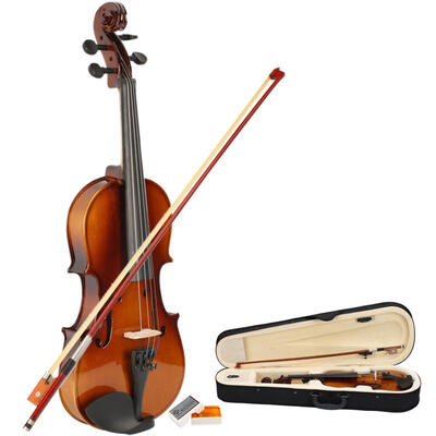 

Ktaxon New Kids Acoustic Violin 12 Size Natural Color Case Bow Rosin