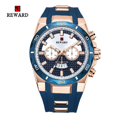 

REWARD Men Sport Watches Waterproof Outdoor Wristwatch Mens Quartz Hour Date Clock Military Army Watch Dual Display for Men