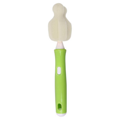 

Plastic Handle Removable Baby Sponge Bottle Brush Nipple Cleaning Brush Set