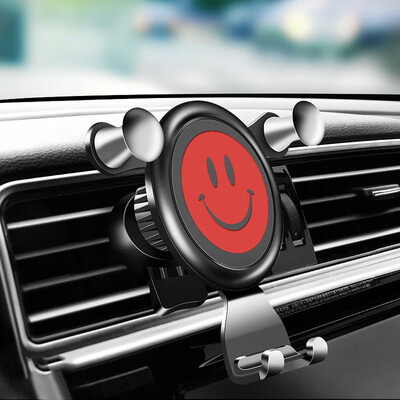 

Tailored 360° Rotating Gravity Car Mount Air Vent Creative Smiley Face Holder Bracket