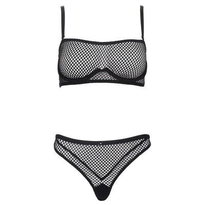

Sexy-Womens Lace Bandage Lingerie Underwear G-string Babydoll Sleepwear Bra Set