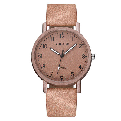 

Fashion Women Romantic Pink Dial Wrist Watch Leather Strap Designer High Quality Ladies Clock Simple Dress Gfit Montre Femme
