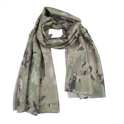 

Camo Mesh Scarf Outdoor Jungle Muffler Breathable Headband Tactical