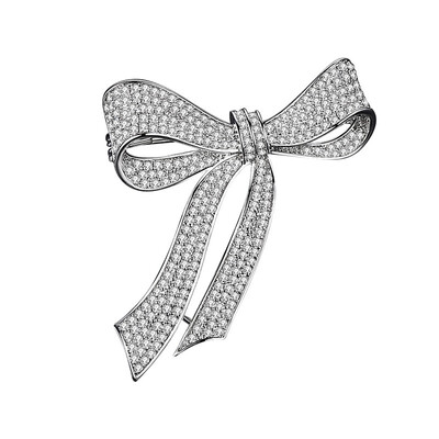 

Bow brooch femininity brooch suit jacket coat sweater pin buckle sweater chain matching
