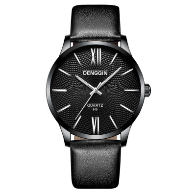 

Gobestart Luxury Quartz Sport Military Stainless Steel Dial Leather Band Wrist Watch