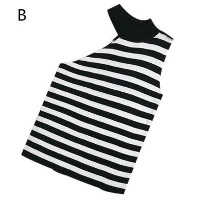

Women Summer Fashion Personality Striped Casual Concise Slim Fit Round Neck Sleeveless Camisole