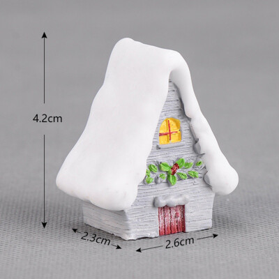 

Snow House Christmas Decoration New Christmas House Candy Color Unique Resin Craft Kid Toys Gift Ornament New Year Gift