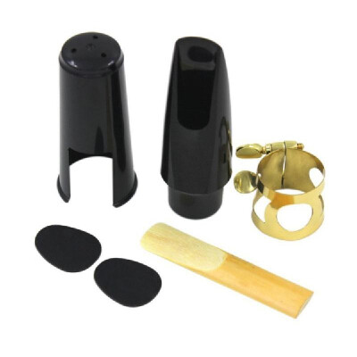 

Saxophone Mouthpiece Set with Cap Metal Buckle Reed Sax Musical Instrument Accessories