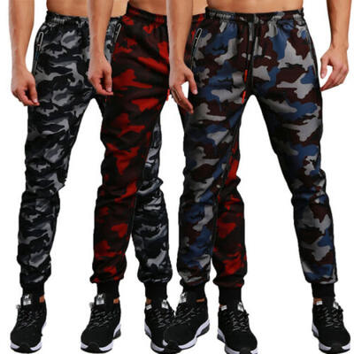 

Mens Camouflage Camo Cargo Army Pants Harem Joggers Sport Sweatpants Trousers