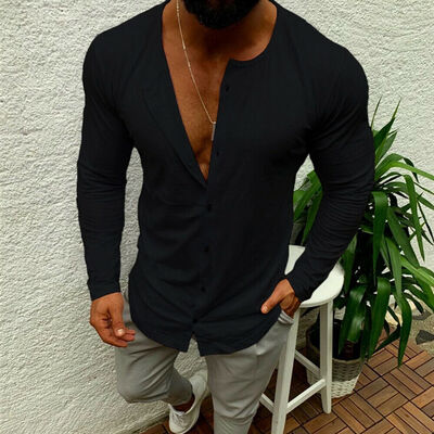 

Fashion Mens Luxury Long Sleeve Shirt Casual Slim Fit Stylish Dress Shirts Tops