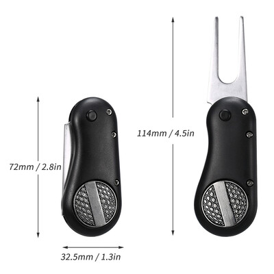 

Foldable Golf Divot Tool Pop-up Button&Magnetic Ball Marker
