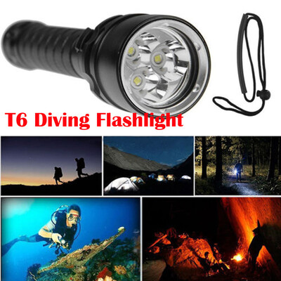 

Saidsome XML T6 LED Waterproof Scuba Diving Underwater Flashlight Torch Lamp flashlight lamp