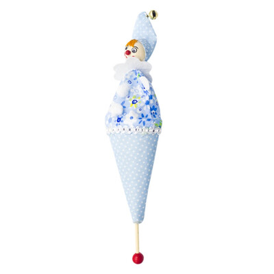 

New Hot Christmas Barrel Man Doll Cloth Christmas Ornaments Wood Spots Cartoon Doll Creative Childrens Toys Clown Puppet US