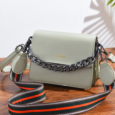 

Womens new fashionable Korean version of the single shoulder diagonal bag with INS ladiesbag chain
