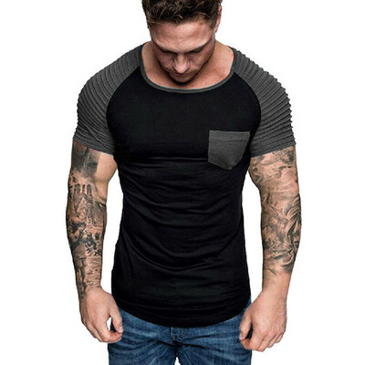 

SUNSIOM Mens Gym Summer Slim Fit Casual Short Sleeve Muscle Tee Tops T-shirt Blouse