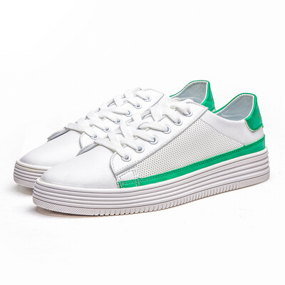 

Spring Korean version of breathable casual white shoes 2019 mens flat bottom shoes trend wild white shoes