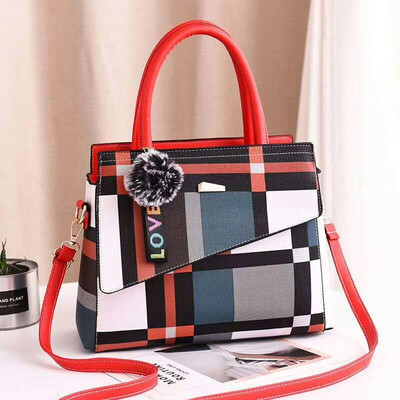 

Ladies bag spring new Korean version of the mosaic color fashion handbag trend wild single shoulder Messenger bag