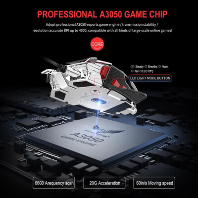 

Zerodate MS500 Gaming Mouse Backlight 10 Programmable Buttons Wired Mouse