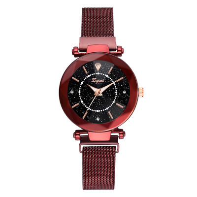 

Luxury Watches Women Mesh Magnet Buckle Quartz Clock Starry Sky Bracelet Dress Wrist Watches Relogio Feminino