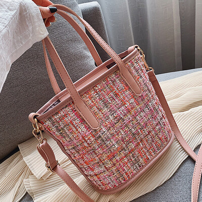 

On the new small bag Mao Huo bucket bag 2019 Korean version of the new fashion 100 simple single shoulder oblique satchel bag