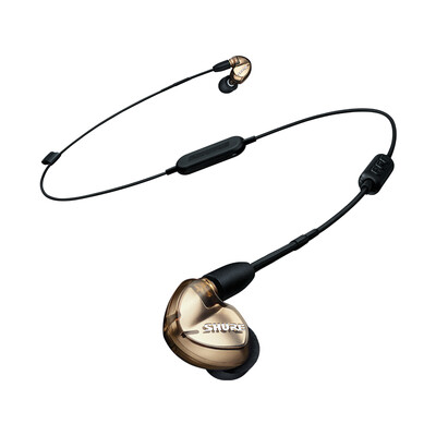 

Shure Shure SE535-VBT1 three-unit moving iron in-ear headphones wireless Bluetooth headset sports headphones carbon gold