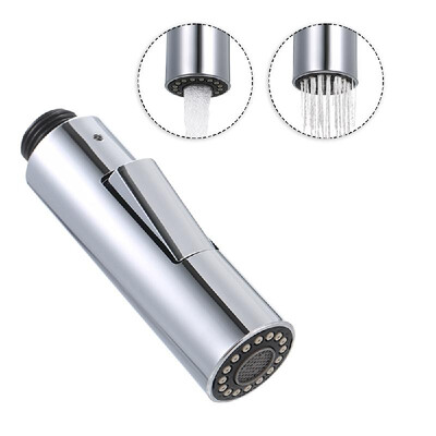 

Faucet Pull-Out Spray Head Replacement Part 2-Function with Check Valve G12 Connection Pull Down Kitchen Faucet Nozzle Brushed Ni