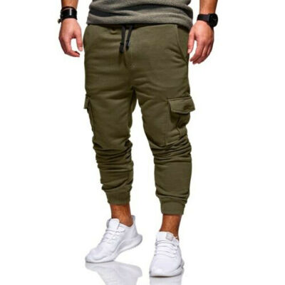 

Mens Gym Casual Sport Trousers Tracksuit Bottoms Skinny Joggers Sweat Pants