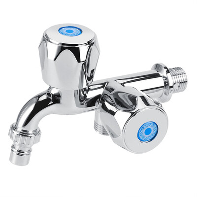 

ABS Plastic Washing Machine Faucet Sink Basin Water Tap with Double Spout & Handle G12 Water Tap Water Faucet