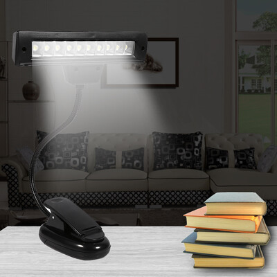 

Clip-on LampsPortable 10 LED Clip-on Music Stand Clamp Light Bedroom Desk Reading Lamp AC 110V 220V