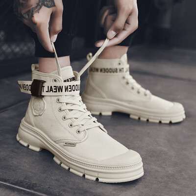 

Autumn mens high-top shoes Korean version of the trend of mens shoes casual wild shoes Gaobang summer tide shoes