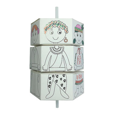 

Kids DIY Colour Rotation Change Clothes Doll Kits Toys Creative Handcraft