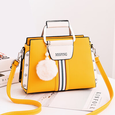 

Bag girl summer fresh large capacity oblique satchel simple collision color ck single shoulder reduction lady 100