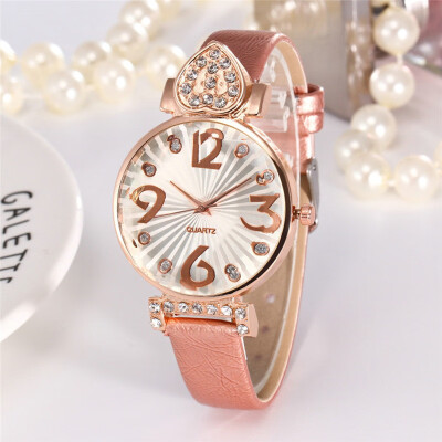 

Luxury Women Romantic Love Roman Numerals Wrist Watch Leather Strap Designer Ladies Clock Simple Dress Gfit Zegarki Damskie