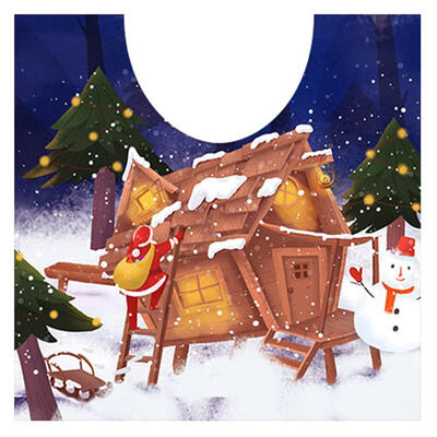 

Christmas Decal Santa Clause Waterproof Bathroom Anti-skid Toilet Sticker