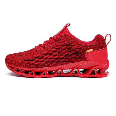 

Flying woven mens shoes Breathable mesh sneakers male scales knife mens running shoes